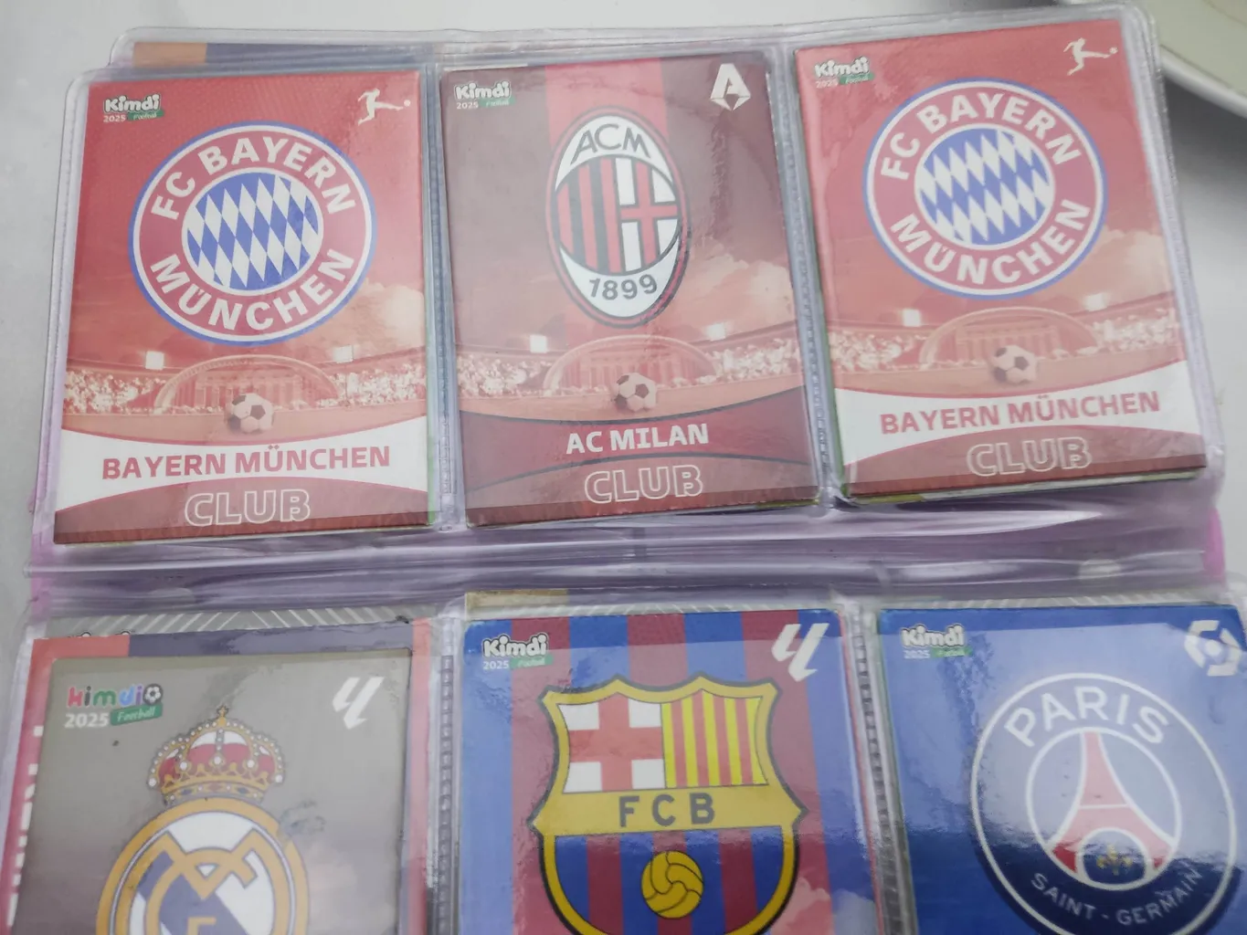 آلبوم کارت فوتبالی کیمدی مدل منچستر سیتی 2025