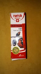 قطره مولتی ویتامین پرنده زوریخ کد 01 حجم 30 میلی لیتر