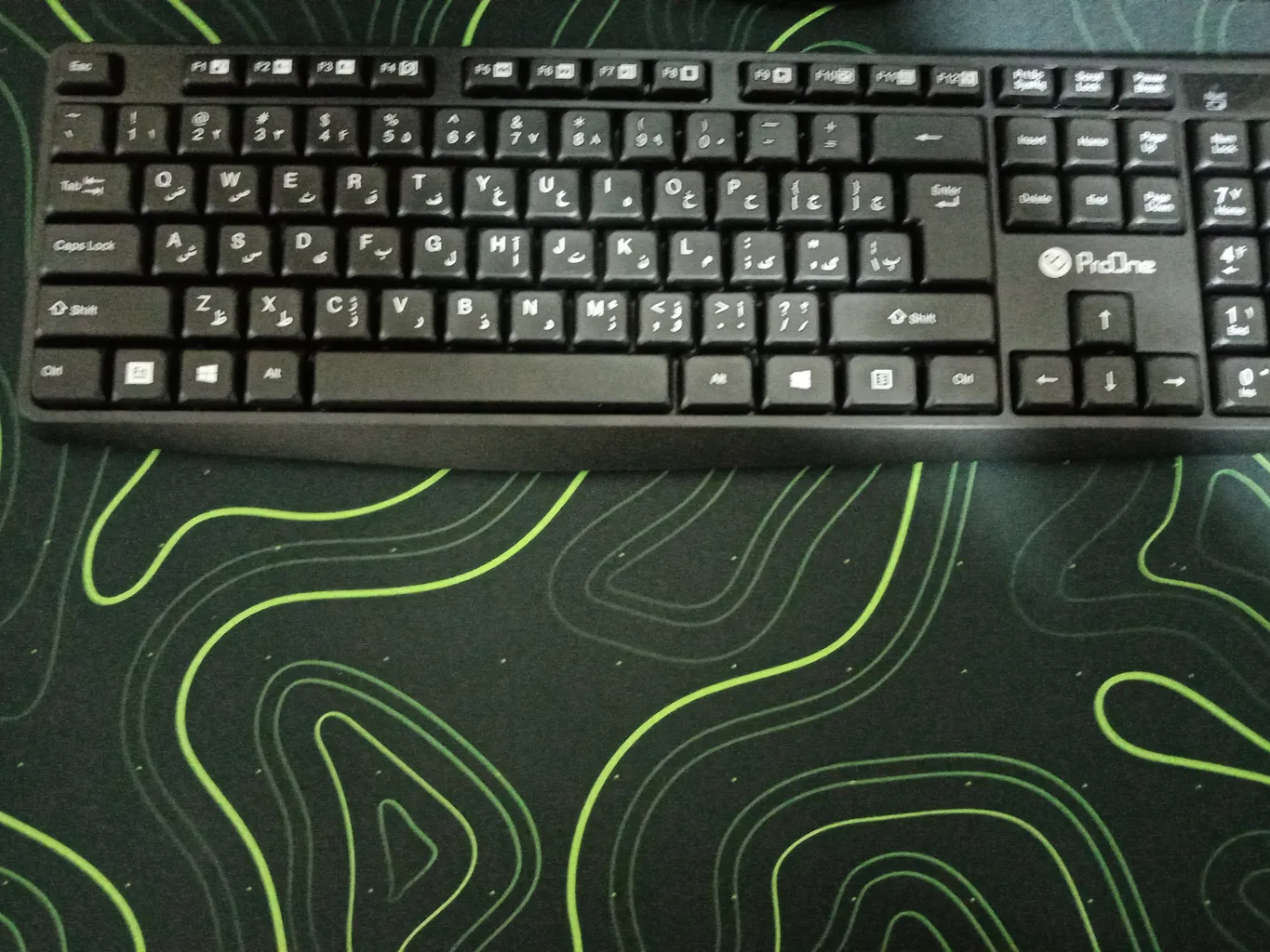 کیبورد و ماوس بی سیم پرووان مدل PMK20W، سوئیچ ممبران، Full-size