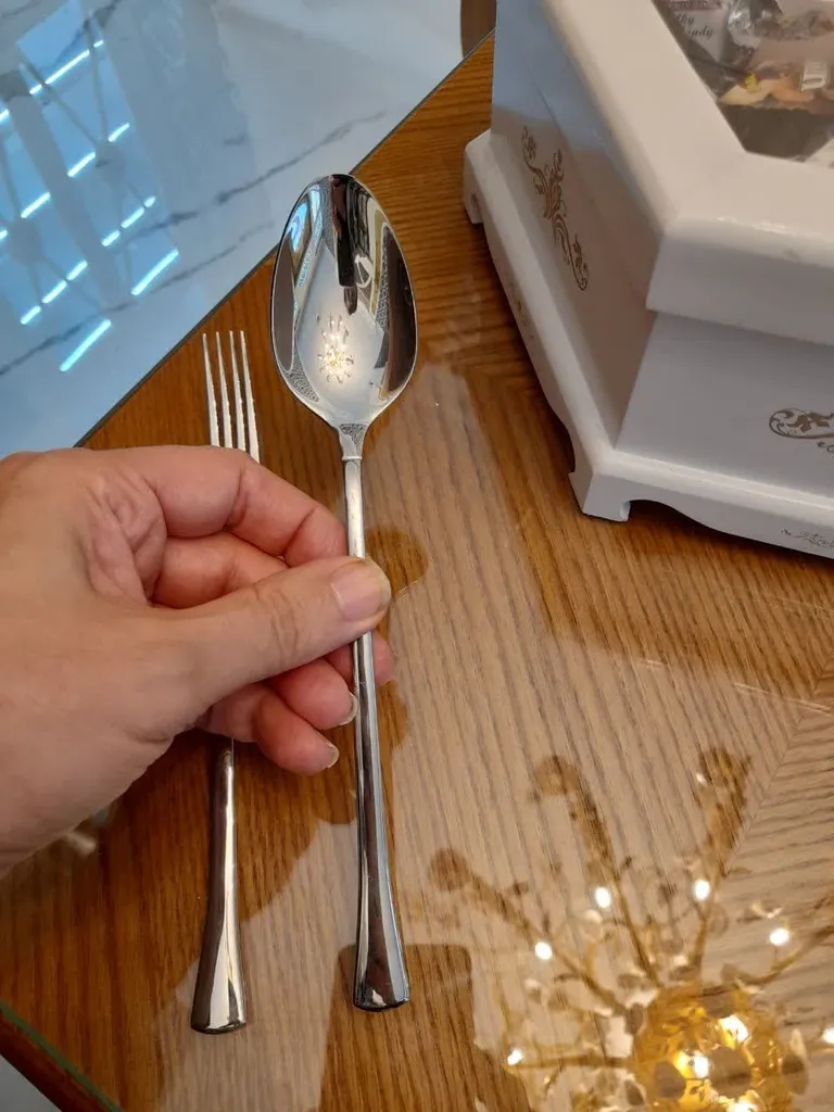 قاشق و چنگال جی فی نی کد 04 ست 1 نفره