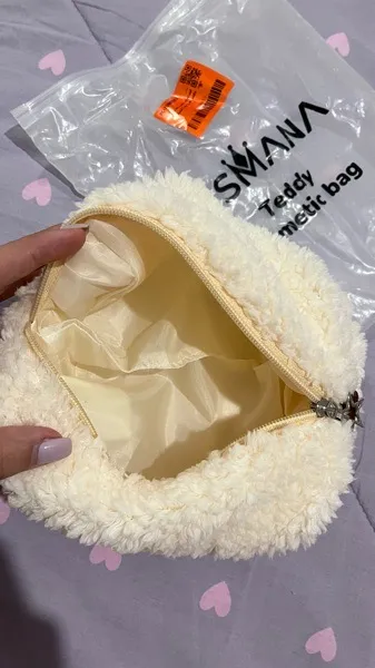 کیف لوازم آرایش زنانه مدل مکعبی طرح تدی