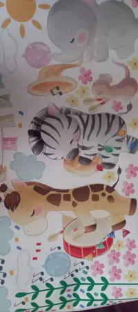 استیکر دیواری کودک راتیانا مدل گروه موسیقی شاد