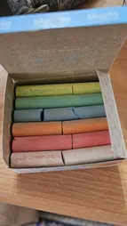 گچ رنگی مارلو مدل رنگینک بسته 12 عددی