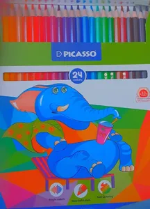 تجریه خرید مداد رنگی 24 رنگ پیکاسو مدل SUPERB WRITER طرح فیل