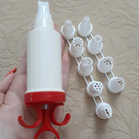 قیف خامه زن آیسینگ ست مدل 002 مجموعه 11 عددی