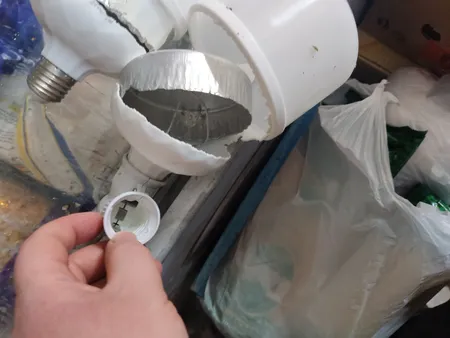 لامپ ال ای دی 40 وات چیپصام مدل استوانه بسته 2 عددی به همراه تبدیل سرپیچ