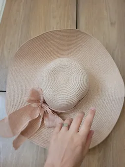 کلاه آفتابگیر زنانه مدل حصیری کد PIN