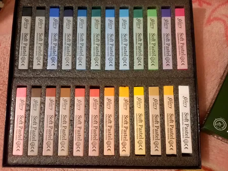 پاستل گچی 24 رنگ گالری مدل mpv-24