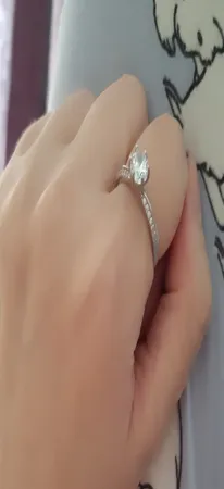 انگشتر نقره زنانه جی تی ای مدل جی نایس