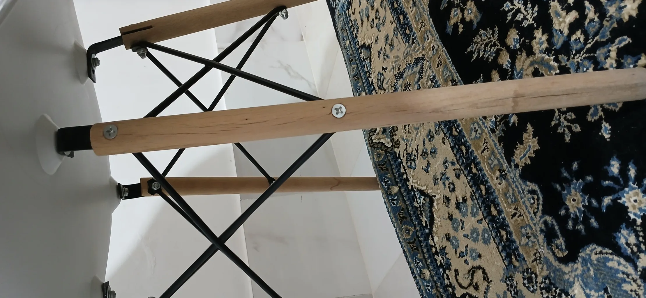 صندلی کروماتیک مدل Black Armchair Wood Legs