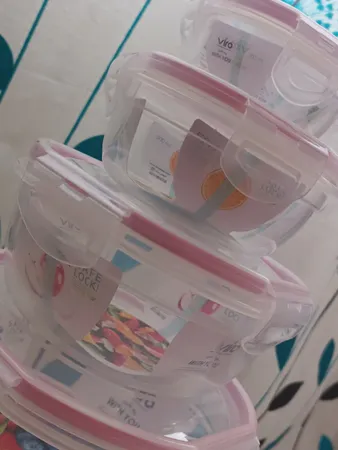 ظرف نگهدارنده ویرو پلاستیک مدل 307 مجموعه 5 عددی