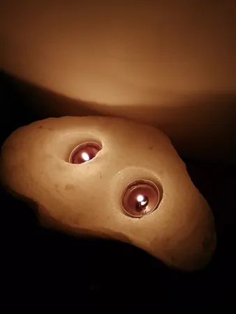 جا شمعی سنگ نمک مدل LT403