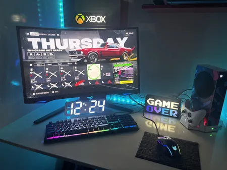 ساعت دیواری و رومیزی مدل X Segment Clock