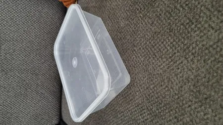 ظرف نگهدارنده پولاد مدل فریزری ایکس لارج طرح مستطیلی کد 1500cc بسته 6 عددی