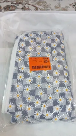 کیسه نان و سبزی طرح بابونه مدل سه لایه سایز 44×44 سانتی متر