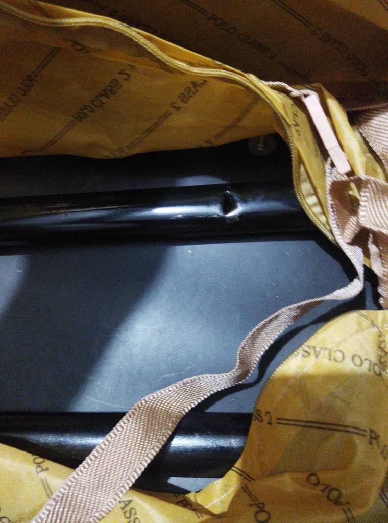 چمدان پولو کلاس مدل زیپ دوبل سایز کوچک ارتفاع 50 سانتی متر