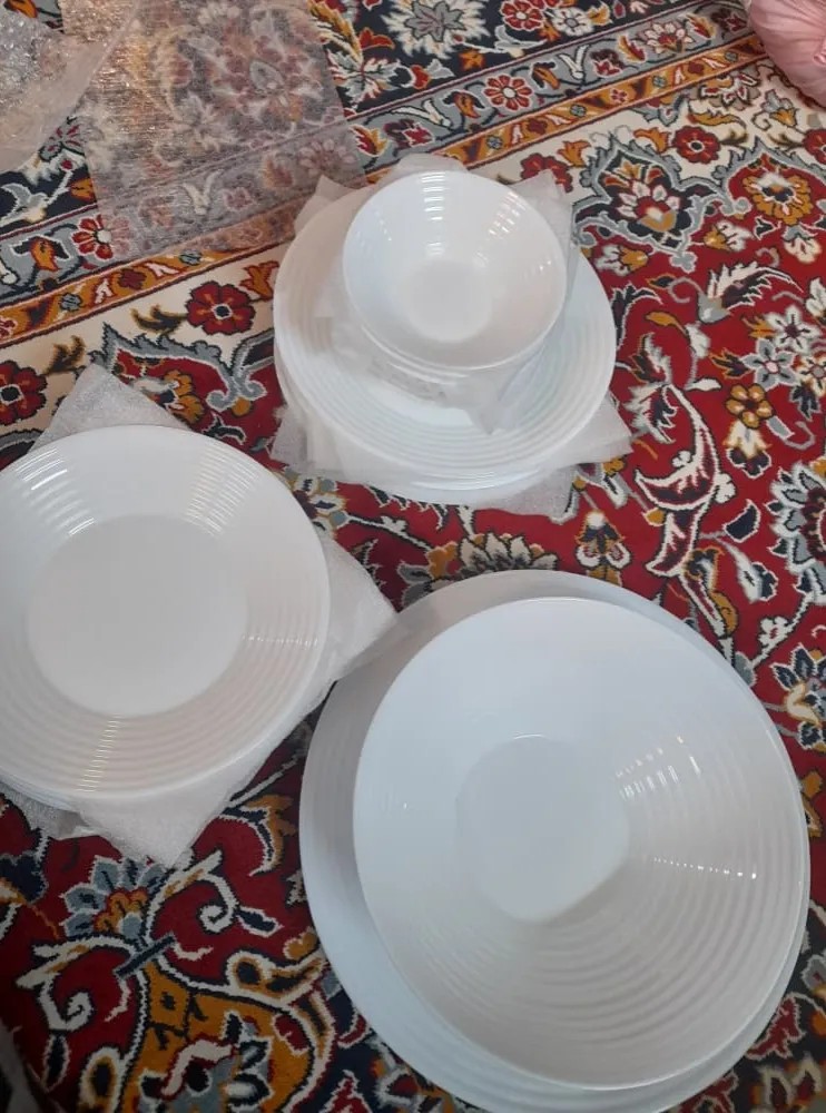 سرویس غذا خوری 26 پارچه گلدن اوپال مدل هارنا سفید