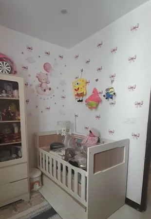 استیکر دیواری کودک راتیانا مدل girly bear بسته 16 عددی