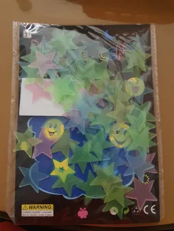 استیکر کودک طرح ستاره شب تاب کد 4CS بسته 60 عددی