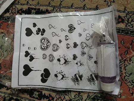 تتو موقت مدل 2023 مجموعه 260 عددی به همراه اسپری تتو موقت