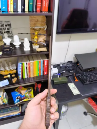 اسباب بازی زینتی مدل چوب دستی جادویی هری پاتر طرح پرفسور اسنیپ به همراه کارت قطار و نقشه غارتگر