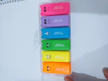 ماژیک علامت گذار مدل فانتزی طرح خرس بسته 6 عددی