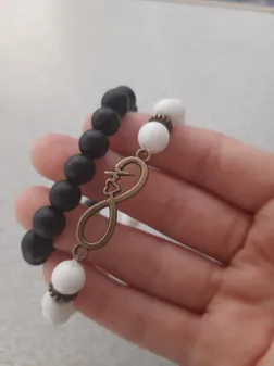 دستبند طرح بینهایت کد BE01 مجموعه 2 عددی