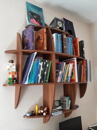 کتابخانه دیواری مندا مدل تیارا کد 107