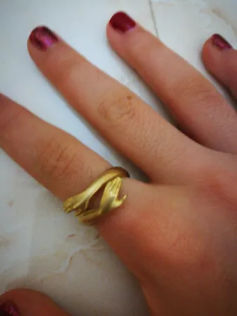 انگشتر دخترانه مدل آغوش