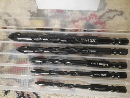 مته نیزه ای چهار پر اچ جی مدل YP-HJ-4PAR مجموعه 5 عددی