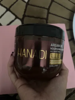 ماسک مو مغذی هانادی مدل روغن آرگان حجم 500 میلی لیتر