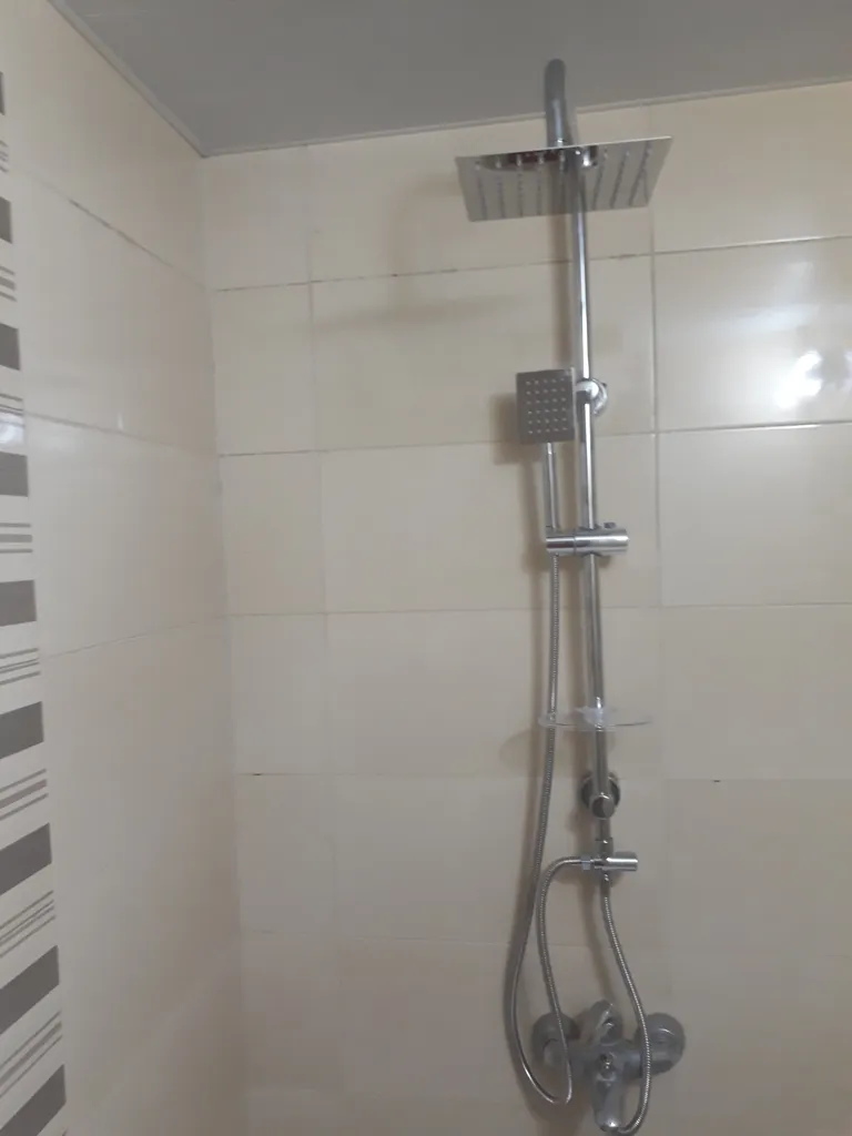 شیر حمام شیرالات رز مدل تالیا به همراه علم دوش حمام دوکاره استیل