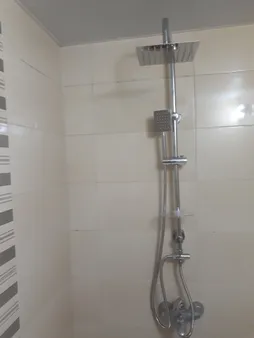 شیر حمام شیرالات رز مدل تالیا به همراه علم دوش حمام دوکاره استیل