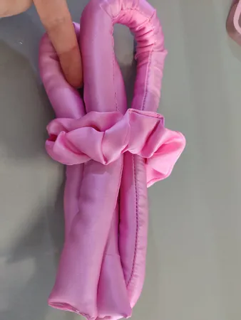 بیگودی مو مدل پرنسس طرح روبان به همراه کش مو بسته 2 عددی