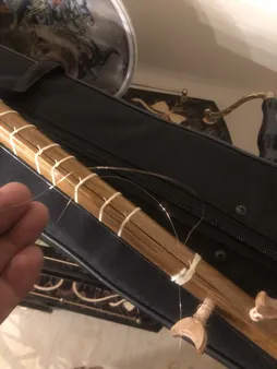 سه تار مفاخری مدل سوخته کاری شده
