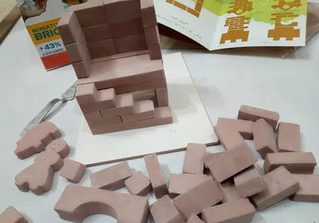 بازی آموزشی مدل آجر مینیاتوری هوش و خلاقیت 48P-A