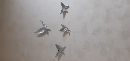 دیوارکوب لوتوس طرح پروانه کد P01 مجموعه 7 عددی