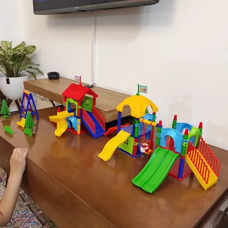 بازی آموزشی 98 تکه تک توی مدل Happy Park Blocks