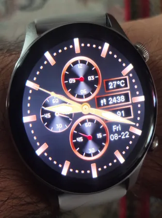 ساعت هوشمند 45 میلی متری هایلو مدل Solar Plus با بند سیلیکونی