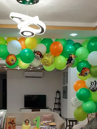 بادکنک فویلی لاکی بالونز طرح حیوانات جنگل مینی کد 1117 مجموعه 6 عددی