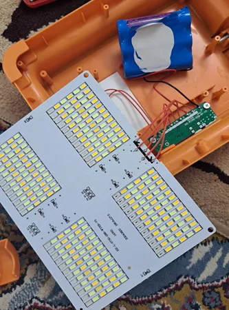نورافکن دستی مدل سولار خورشیدی IP66 کد 100X