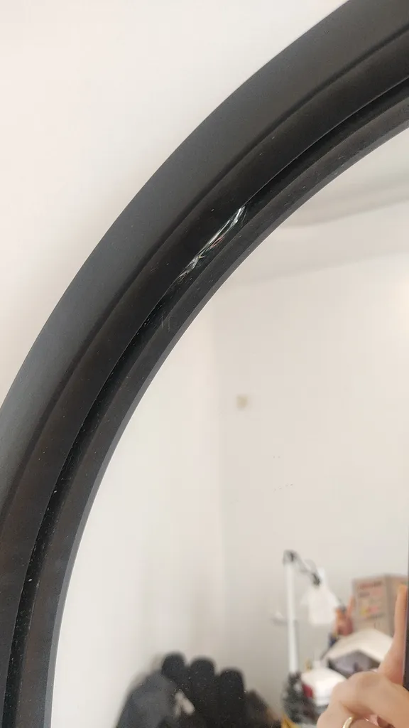 آینه مدل گرد فلزی طرح ظریف کد F-50