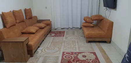 مبل دو نفره مدل ال کد 102-MR104-2/Y-GR-BR
