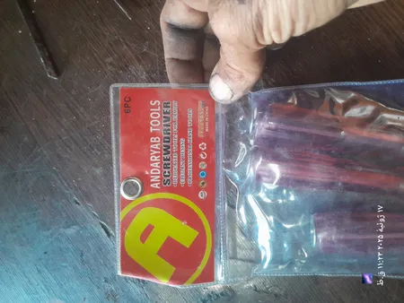 پیچ گوشتی ضربه خور دوسو و چهارسو تات مدل T-T202 بسته 6 عددی