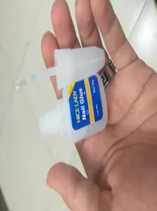 تجریه خرید چسب ناخن مصنوعی نایس لیدی مدل NG حجم 10 میلی لیتر