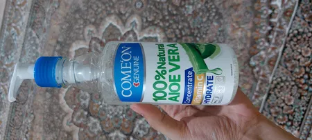 ژل آبرسان کامان مدل آلوئه‌ورا حجم 400 میلی‌لیتر