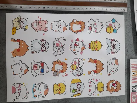 برچسب مشایخ مدل اسکرپ بوک طرح کیوت کد V2 بسته 10 عددی