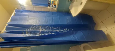 پرده حمام کلین ولک کد 5288799305 سایز 180 × 200 سانتی‌ متر