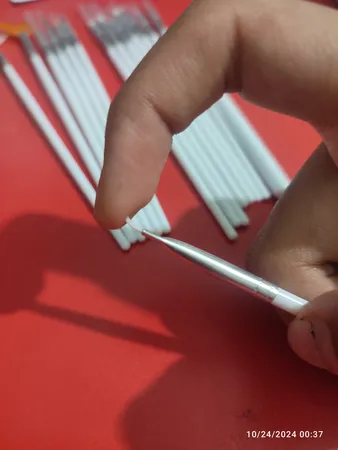 قلم موی طراحی ناخن مدل 702D بسته 15 عددی