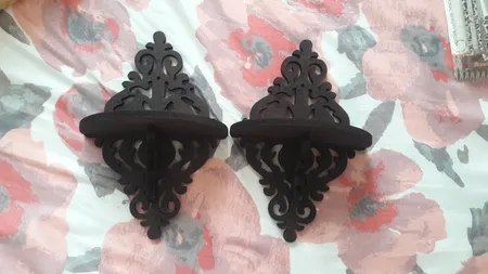 شلف دیواری مدل لوزی کد 09030035 سایز متوسط